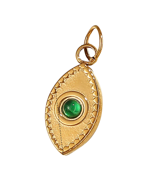 Emerald Nazar Eye Charm