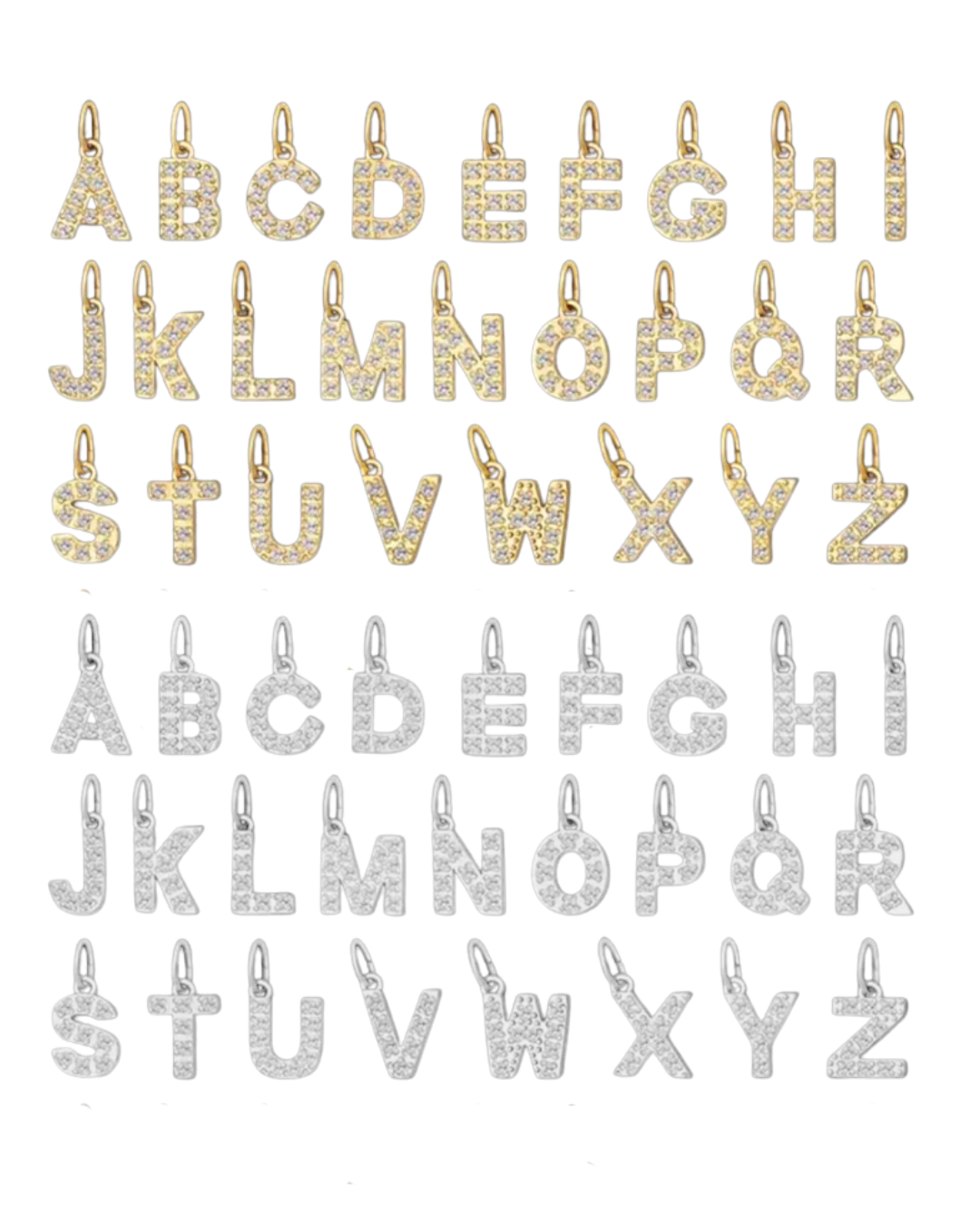 Sparkle Initial Charm