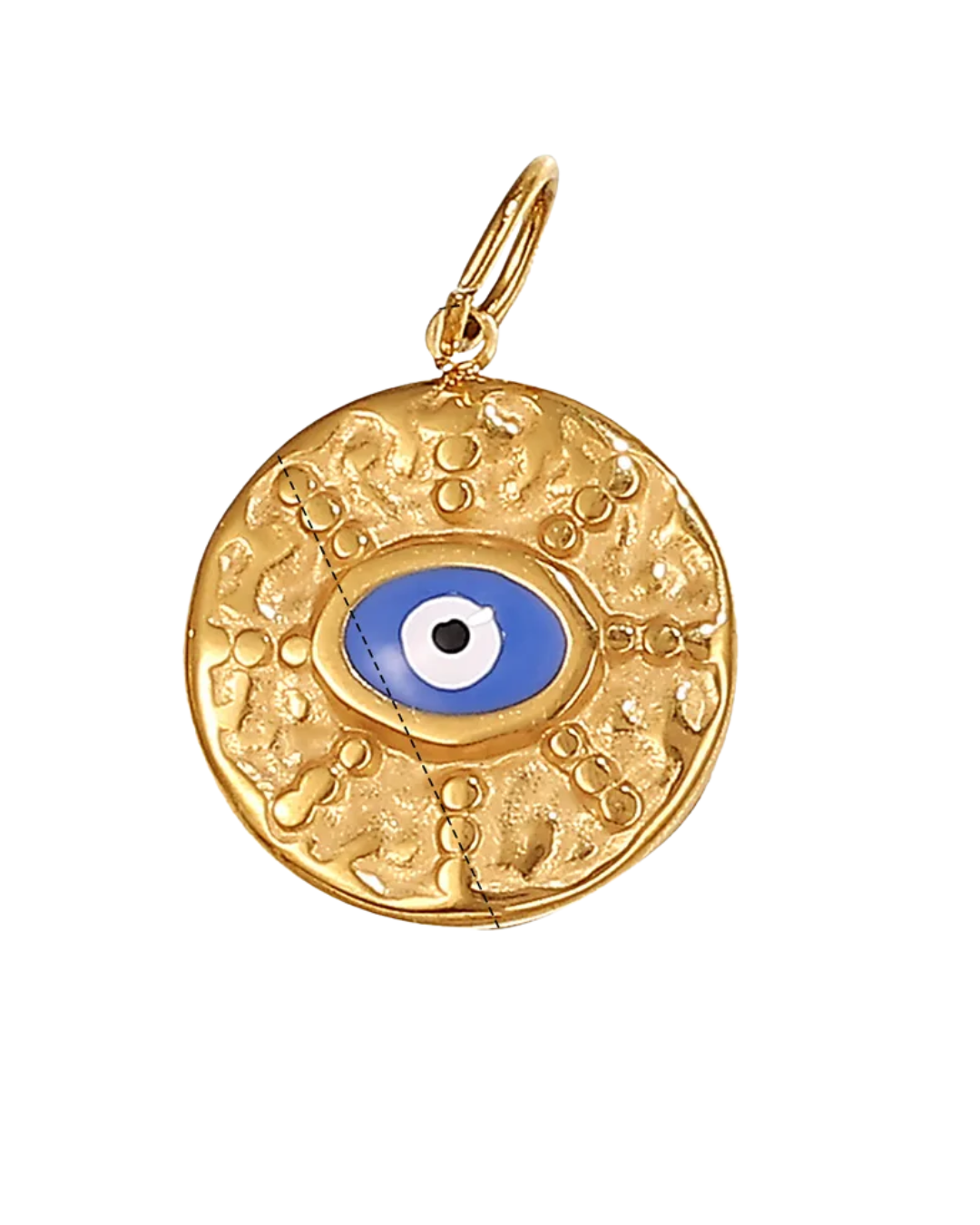 Gold Evil Eye Pendant Charm