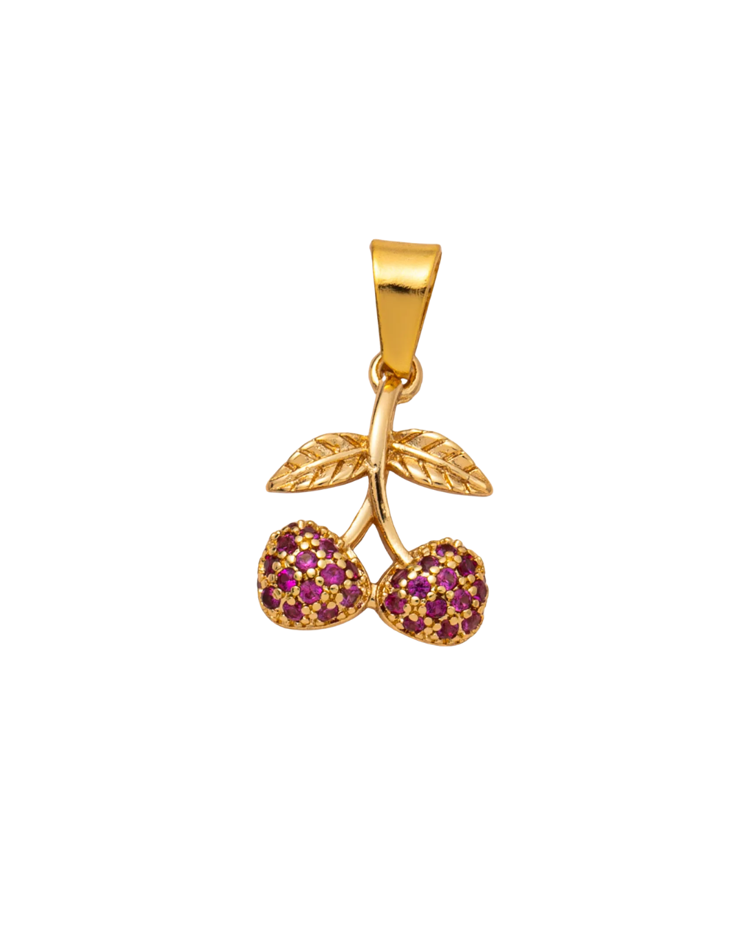 Amethyst Cherries Charm