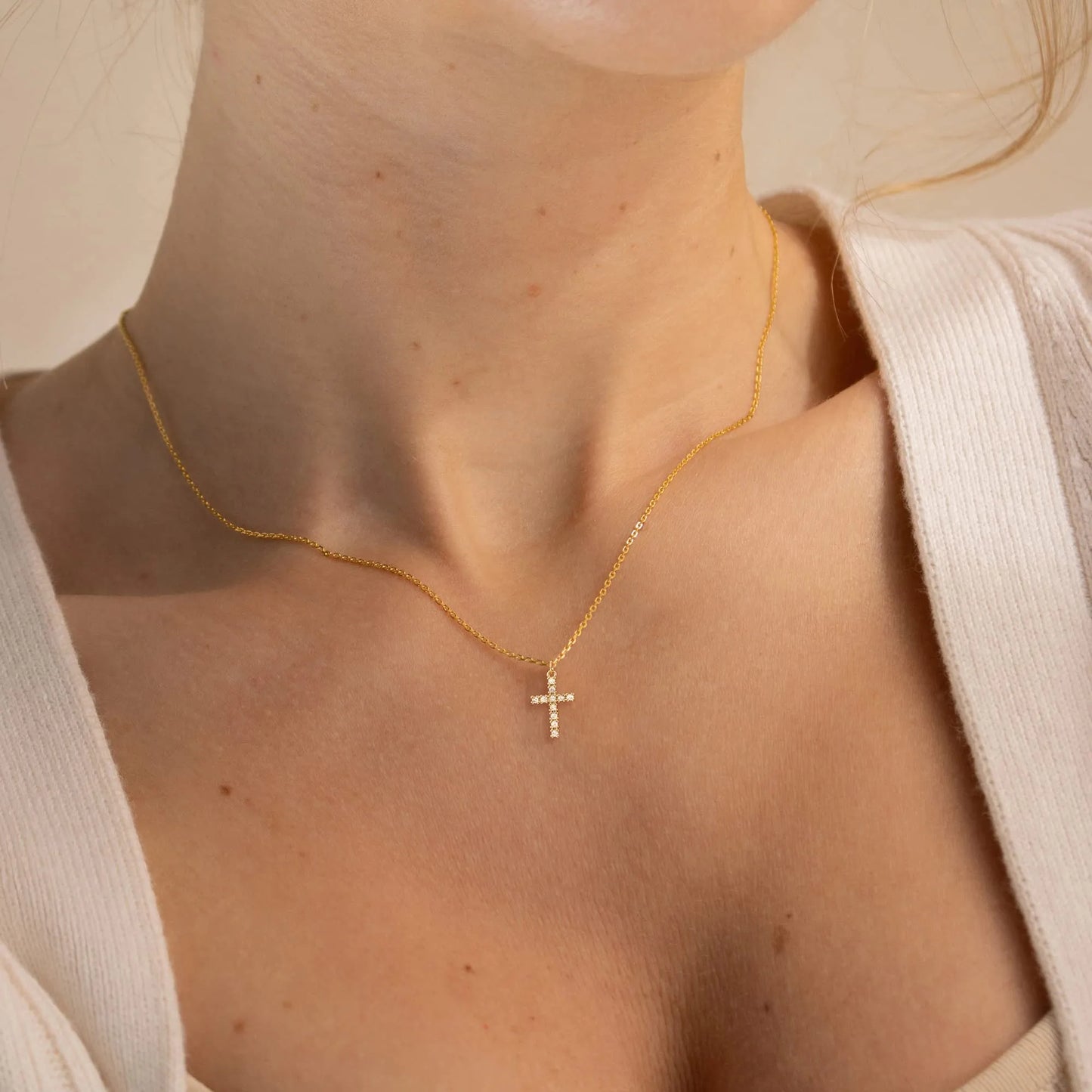 Diamond Cross Necklace