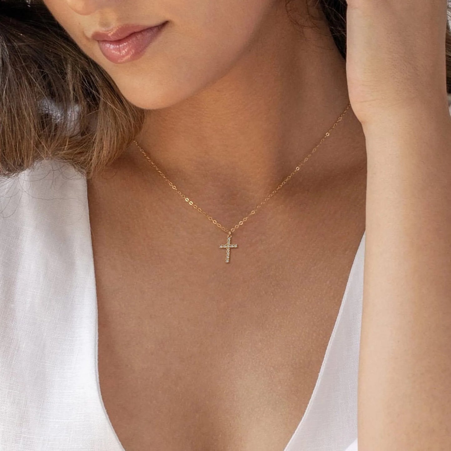 Diamond Cross Necklace