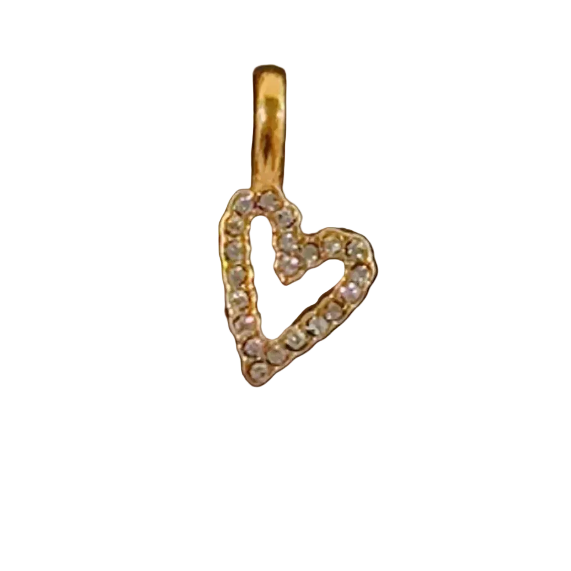 Diamond Heart Charm