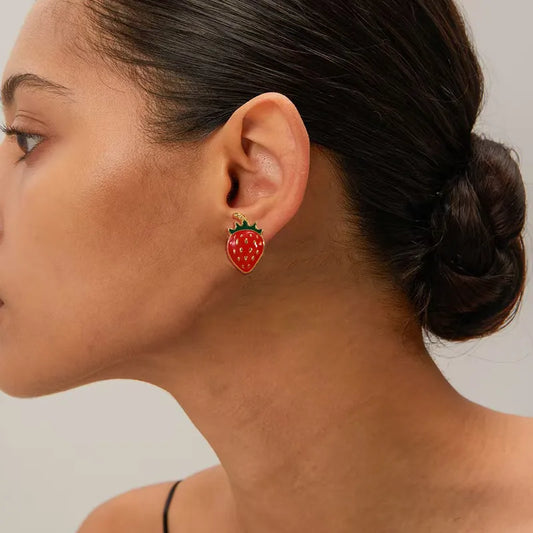 Strawberry Kiss Studs